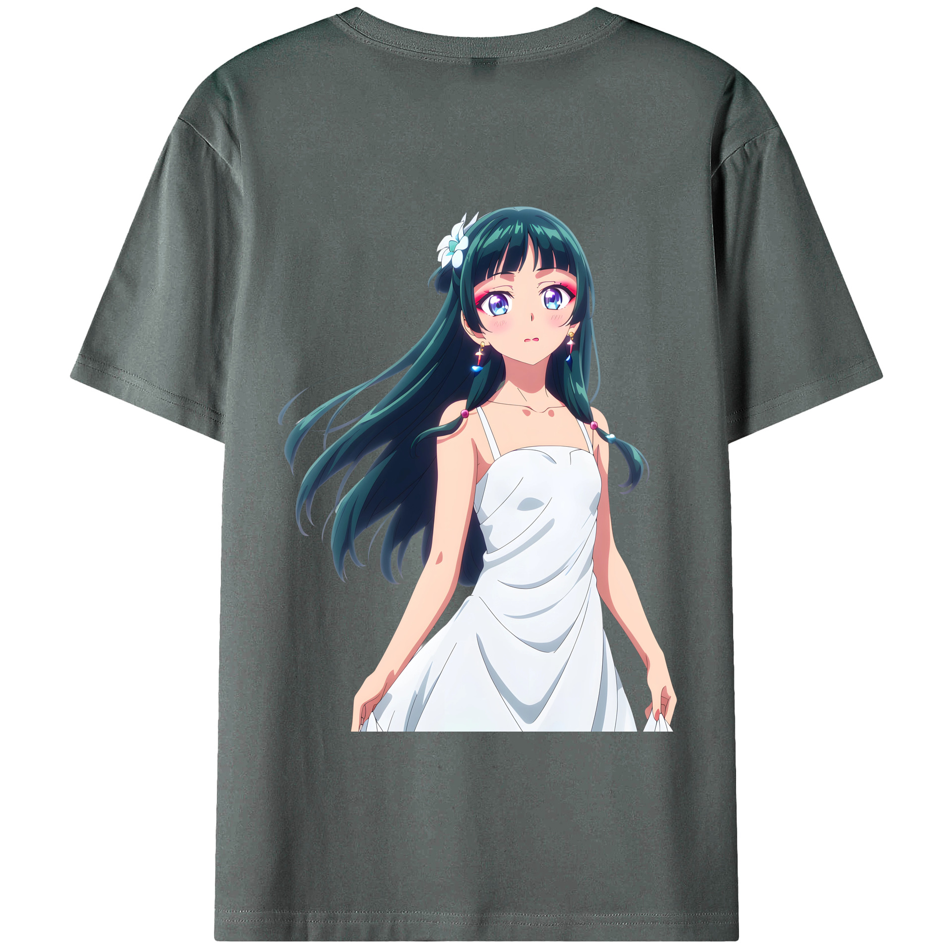 （画像用） 薬屋のひとりごと The Apothecary Diaries 綿100％ メンズ半袖Tシャツ（バックプリント） 通気性